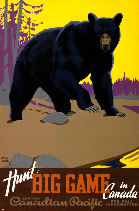 Canadian Pacific Hunt Big Game Poster 0000-8761