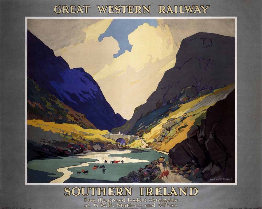 Southern Ireland, GWR poster, 1923-1947. 0001-3080