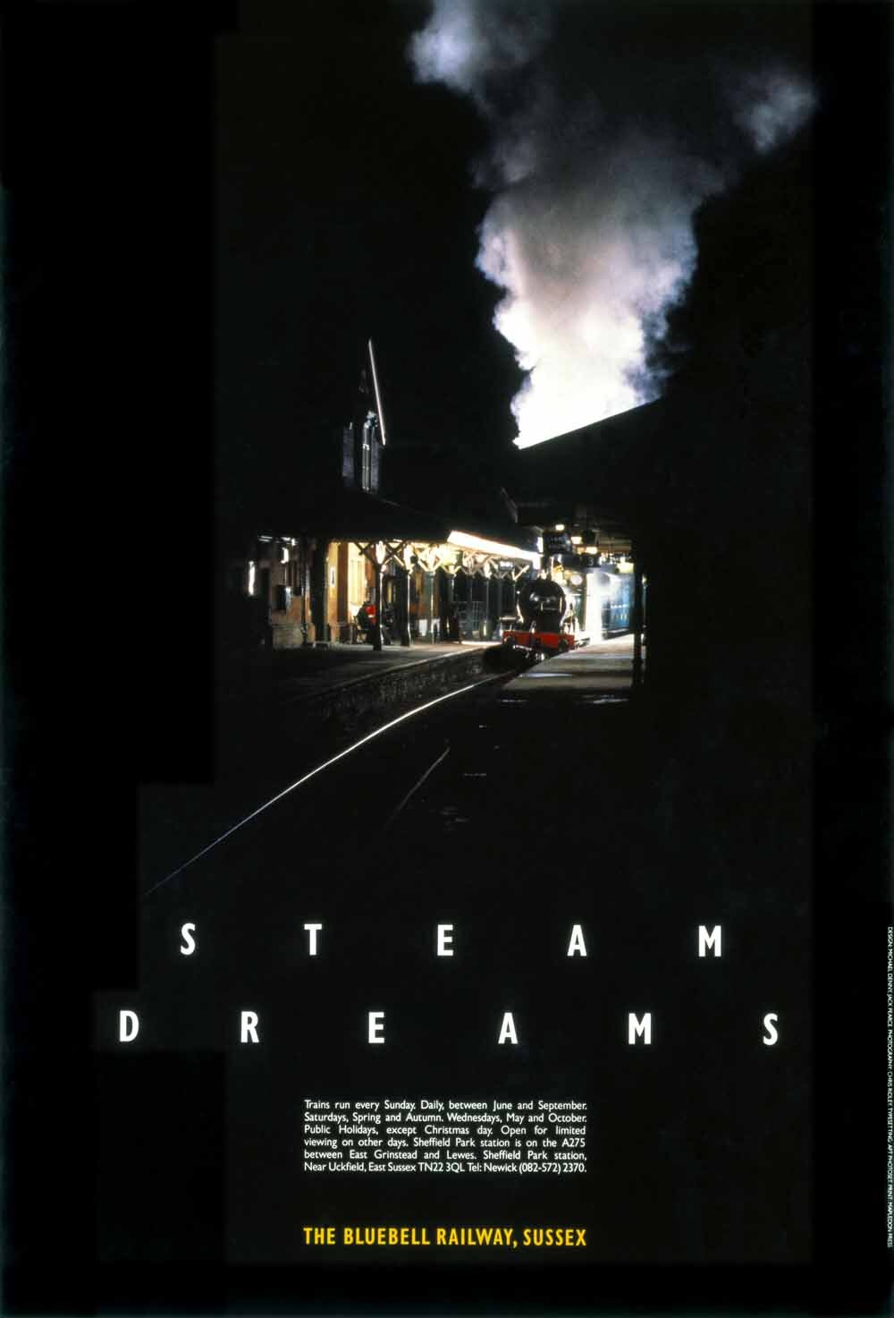Bluebell Railway poster. Steam Dreams, 1990. 0001-3082