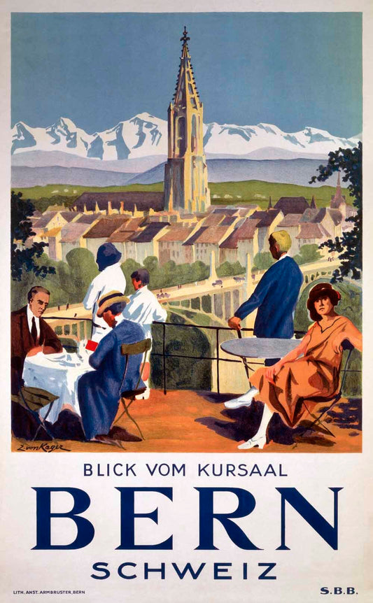 Bern SBB poster, c 1930s. 0001-3099