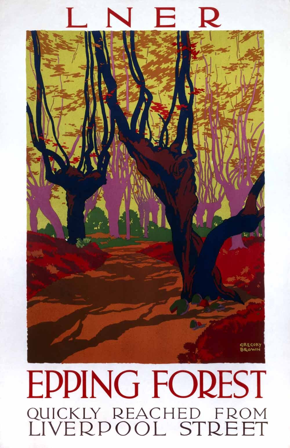 Epping Forest, LNER poster, 1923-1947. 0001-3122