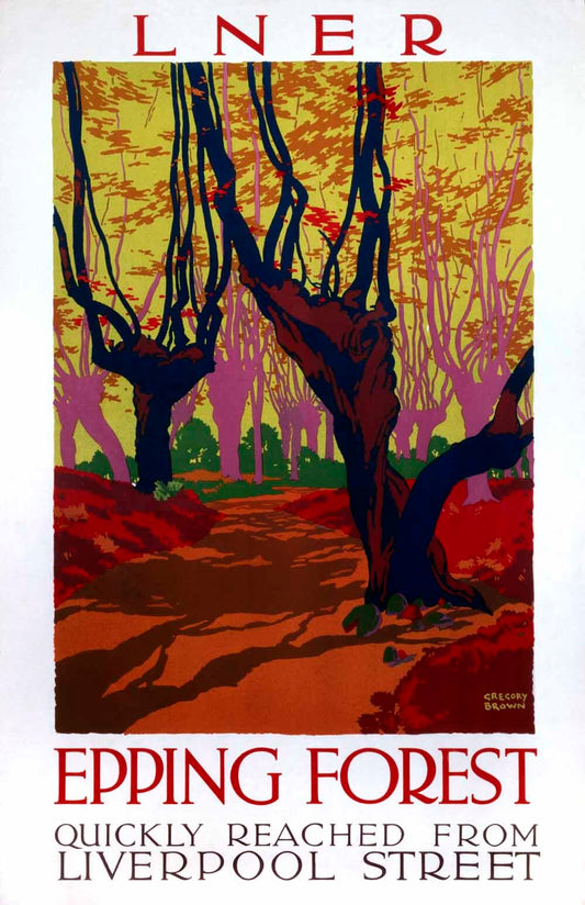 Epping Forest, LNER poster, 1923-1947. 0001-3122