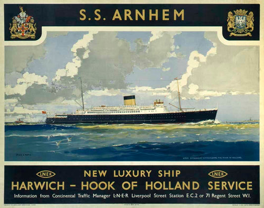 SS Arnhem, LNER poster, 1935. 0001-3150
