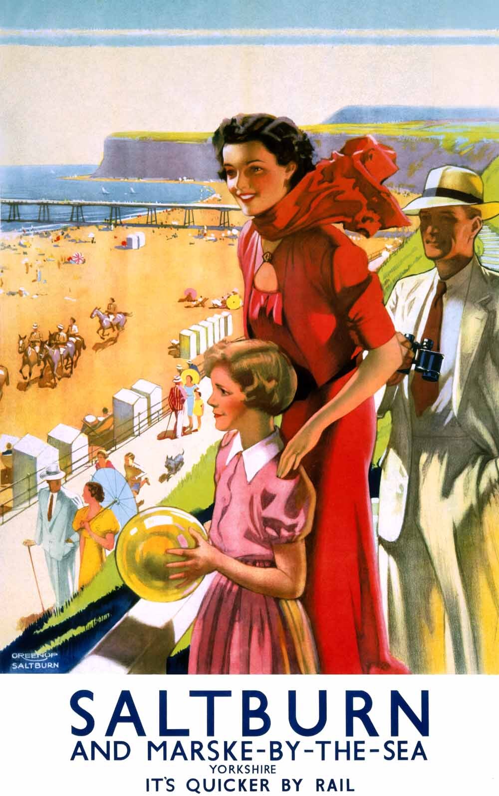 Saltburn, LNER poster, 1923-1947. 0001-3156