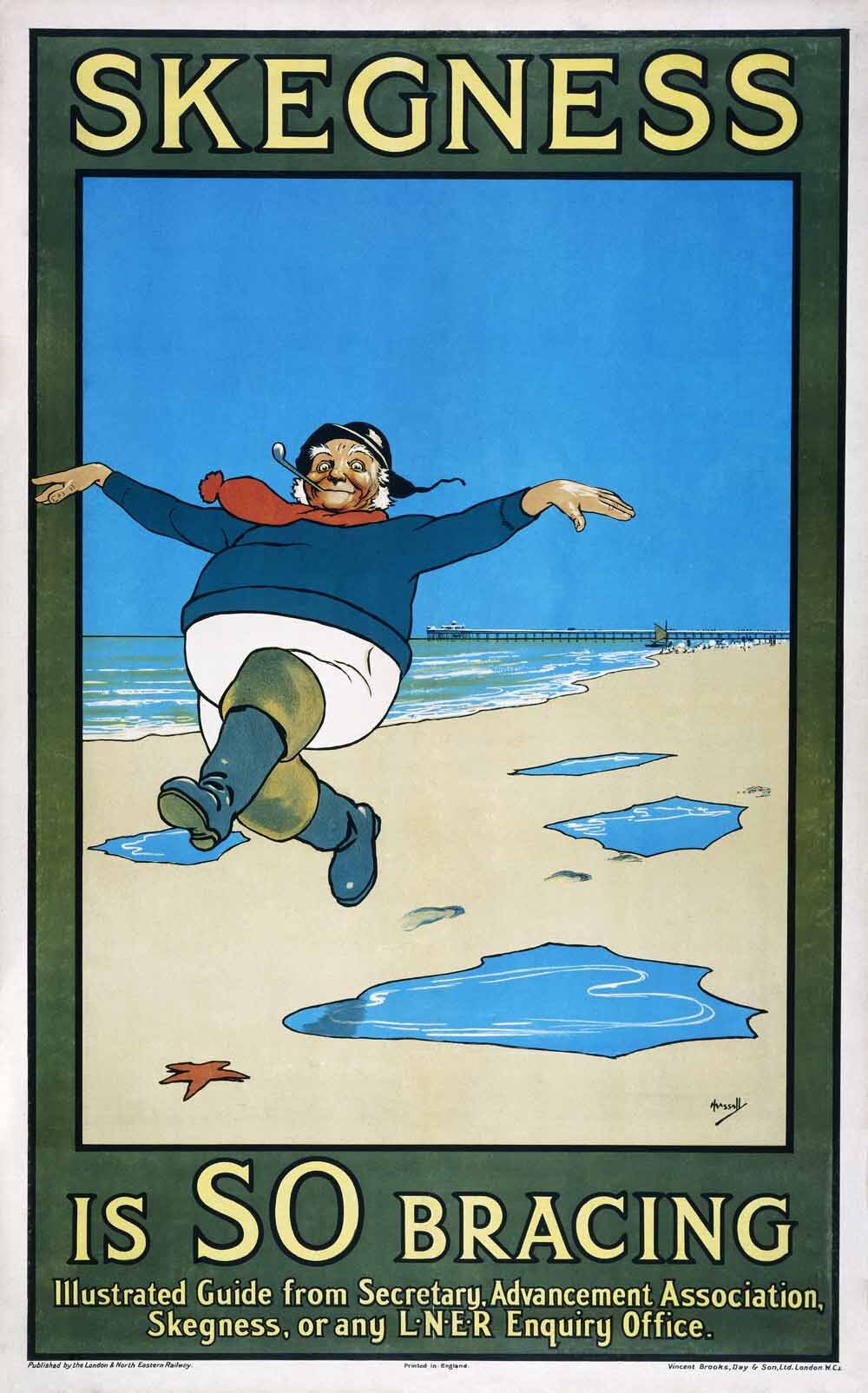 Skegness is SO Bracing, LNER poster, 1926. 0001-3176