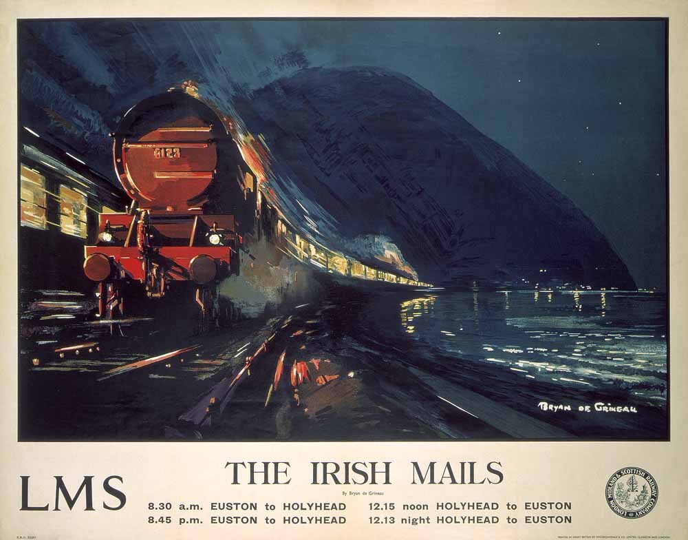 The Irish Mails, LMS poster, 1923-1947. 0001-3234