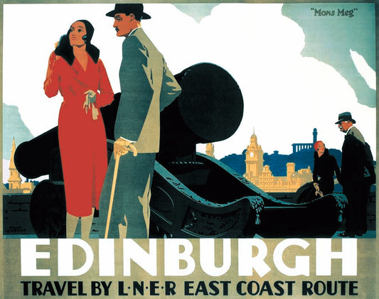 Edinburgh: Mons Meg, LNER poster, c 1935. 0001-3252