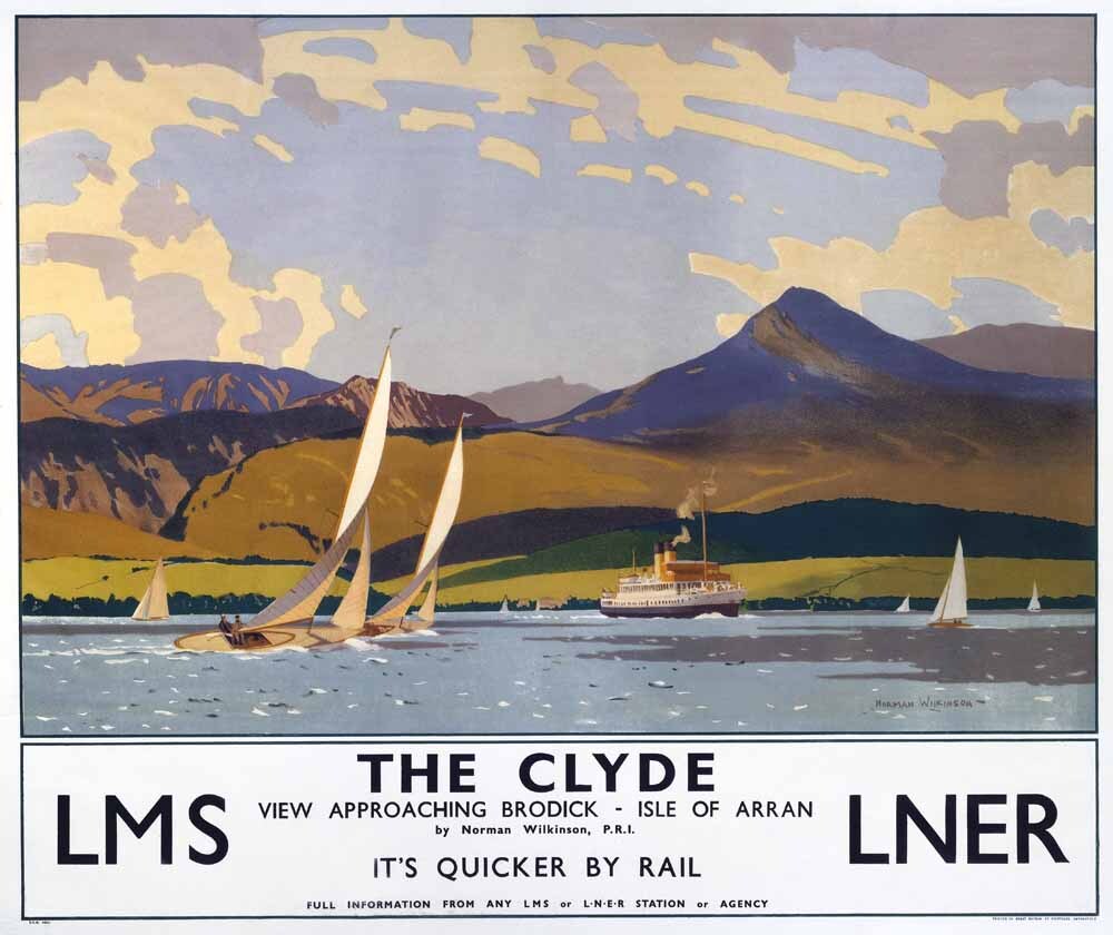 The Clyde, LMS/LNER poster, 1923-1947. 0001-3253