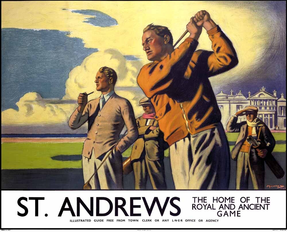 St Andrews, LNER poster, 1933. 0001-3374