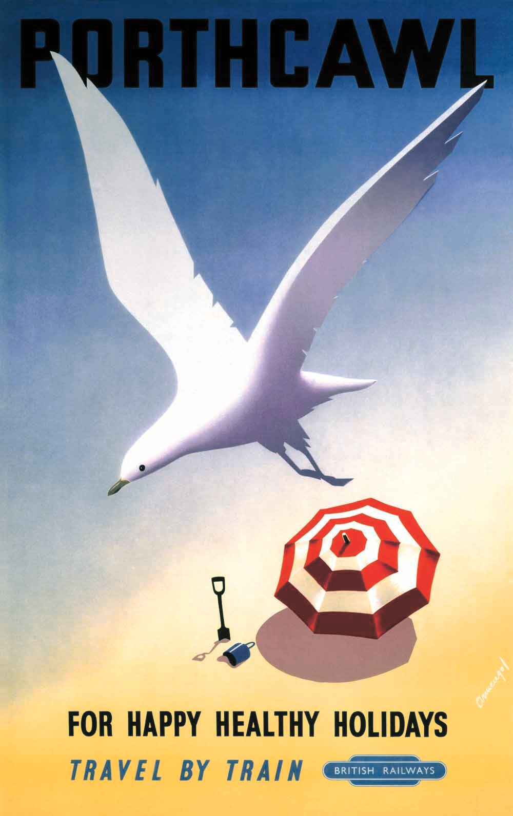 Porthcawl, BR poster, 1952. 0001-3495