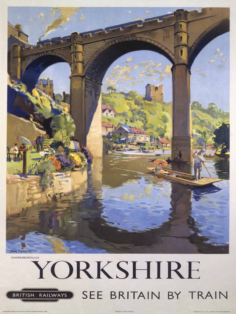 Knaresborough, Yorkshire, BR poster, 1954. 0001-3556