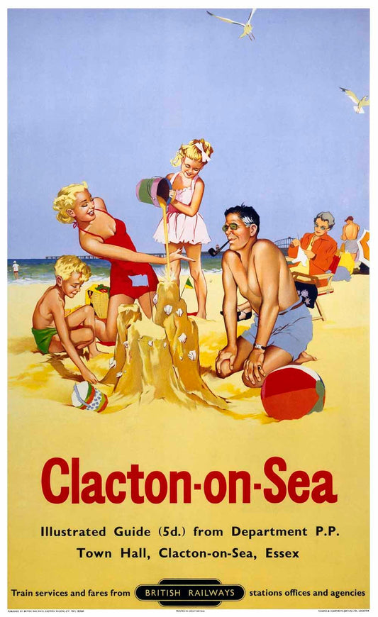 Clacton-on-Sea, BR poster, 1958. 0001-3566