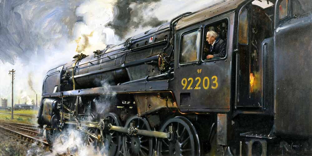 The 'Black Prince' class 9F steam locomotive, 1974 0001-3618