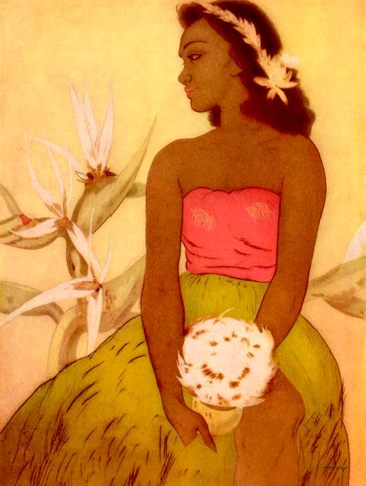 Hula Dancer Hawaii by John Kelly 0002-8305