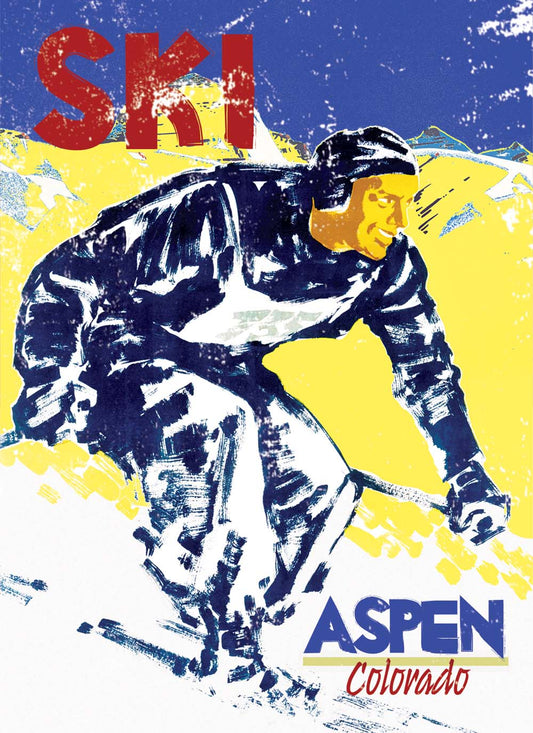 Vintage Ski Modern Art Customizable 0003-1706
