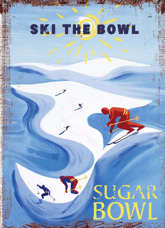 Vintage Downhill Ski Customizable 0003-1717