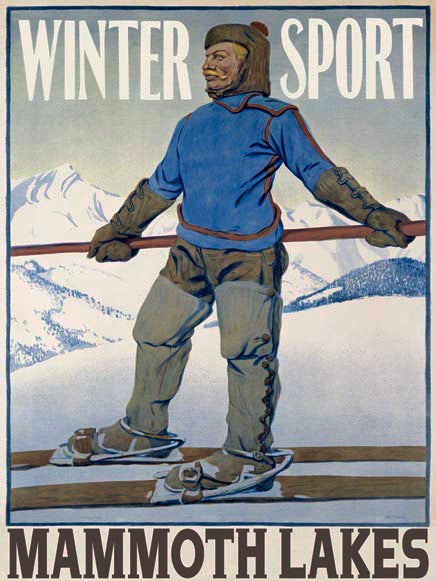 Vintage Ski Winter Sport Poster Customizable 0022-0359
