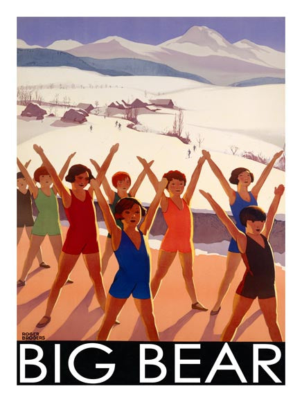 Vintage Ski Kids Exercise Poster Customizable 0022-0396