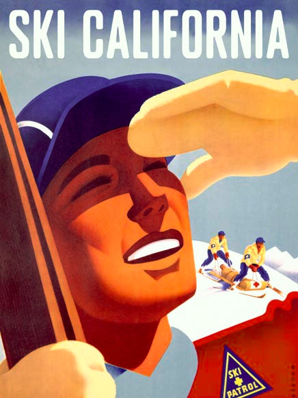 Vintage Ski Patrol Poster Customizable 0022-0571